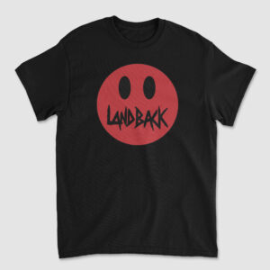 Landback Red Smiley T-Shirt