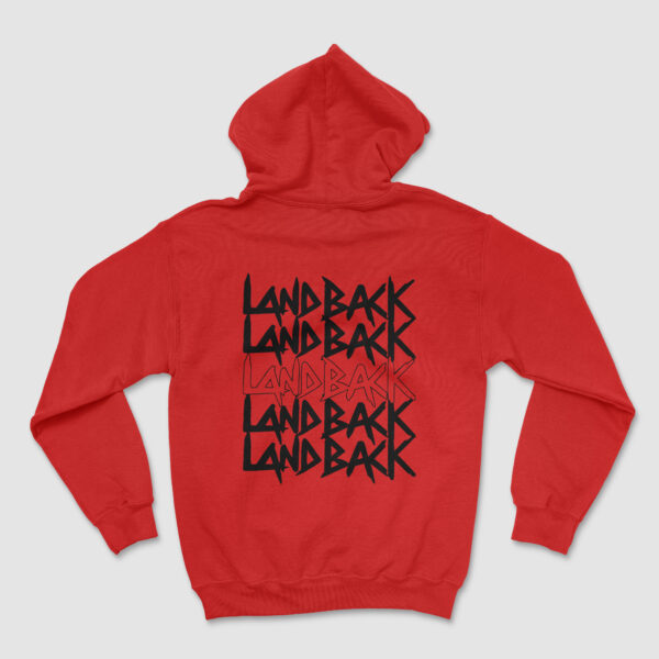 Landback Left Chest Red Smiley Hoody - Image 4
