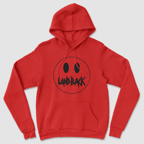 Landback Red Smiley Hoody - Image 2