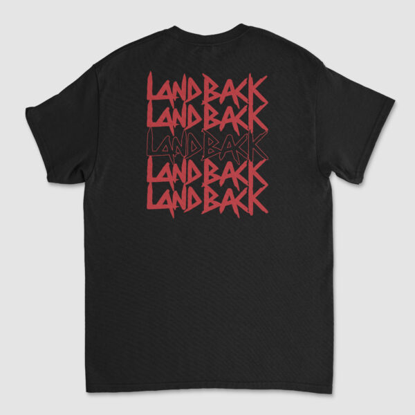 Landback Red Smiley Left Chest T-Shirt - Image 2