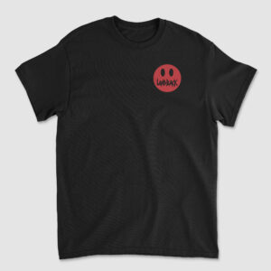 Landback Red Smiley Left Chest T-Shirt