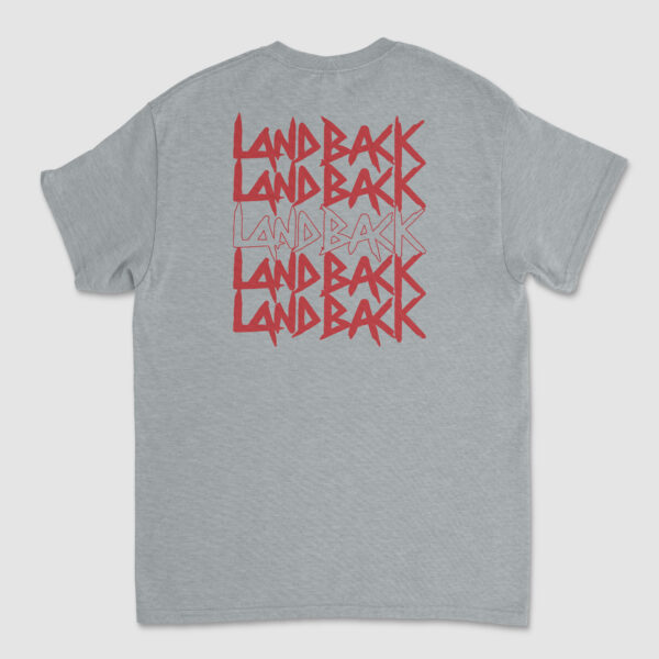 Landback Red Smiley Left Chest T-Shirt - Image 4