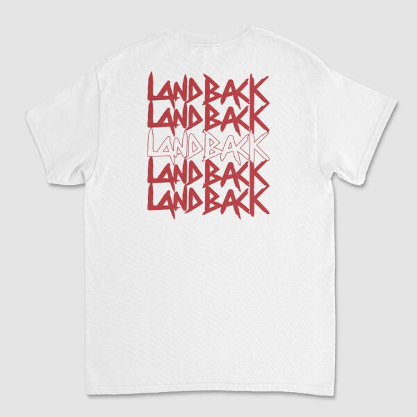 Landback Red Smiley Left Chest T-Shirt - Image 6