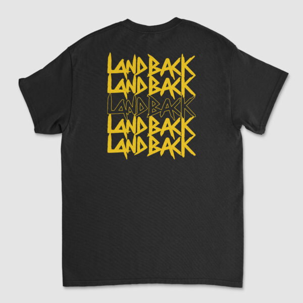 Landback Yellow Smiley Left Chest T-Shirt - Image 3