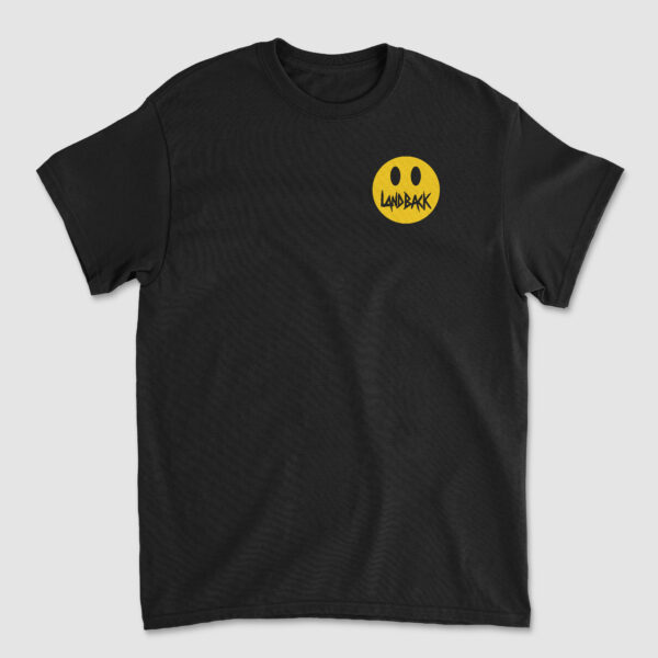Landback Yellow Smiley Left Chest T-Shirt
