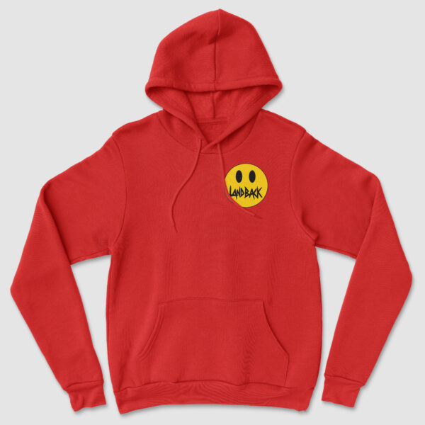 Landback Left Chest Yellow Smiley Hoody - Image 3